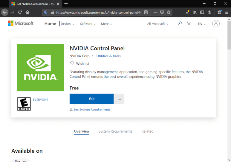 Nvidia Control Panel Access Denied - Control Panel Installation Window