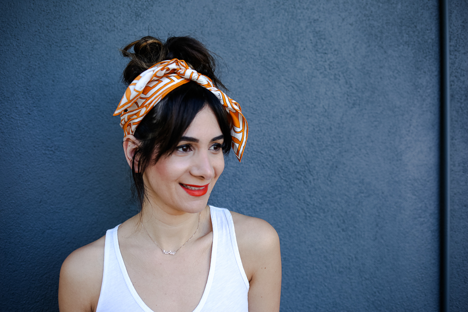 Silk Scarf in Headband Style