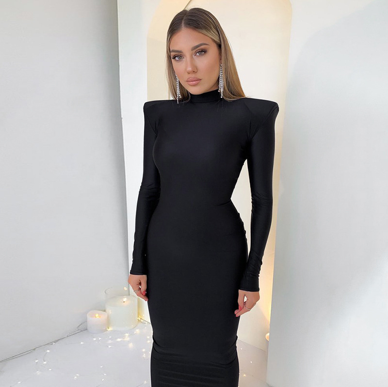 Long Sleeve Winter Dress - Maxi