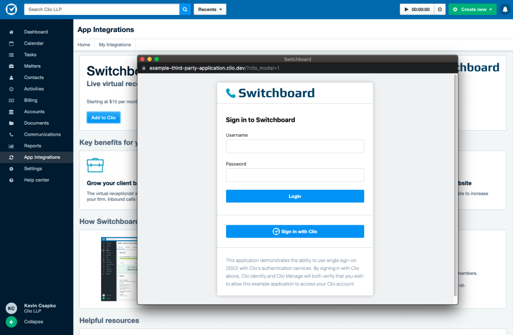 How to Access the Clio Manage Login Page