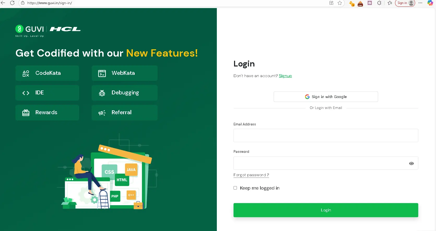 guvi login