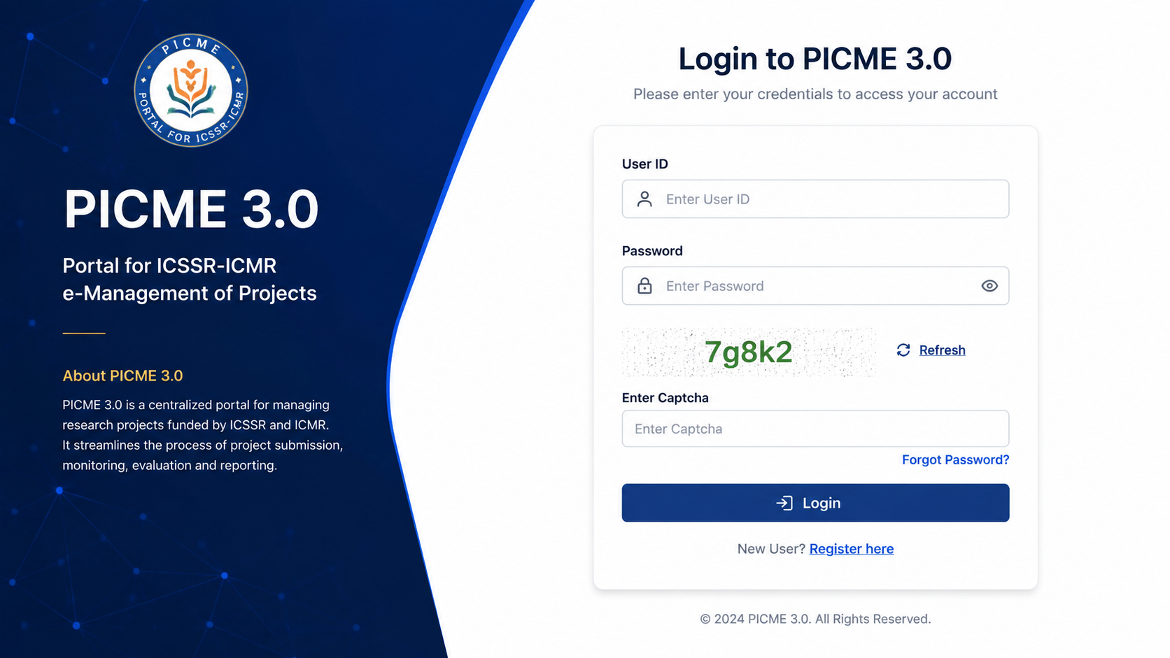 picme 3.0 login